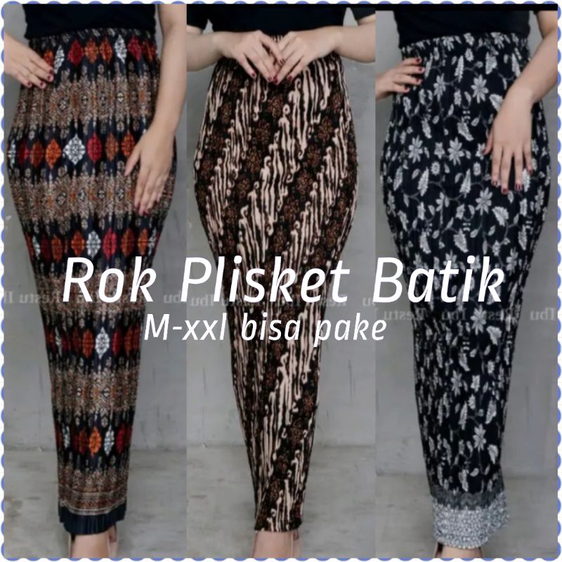 ROK PLISKET BATIK BAWAHAN KEBAYA ROK BATIK WISUDA BRIDESMAID