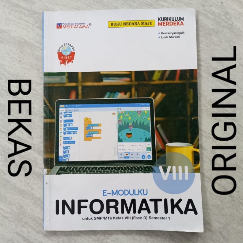 Buku E Modulku Informatika TIK Kelas 8 VIII 2 II SMP MTS Penerbit Mediatama kurikulum Merdeka Semest