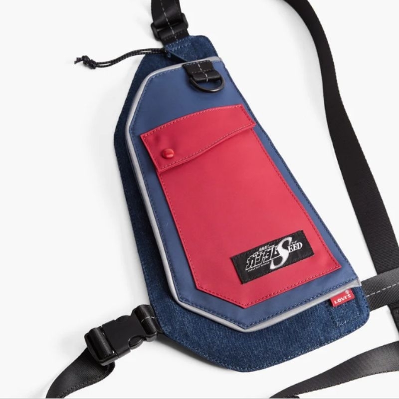 LEVI'S X GUNDAM SEED | HEARNESS BAG | MEN'S ZIP BAG | SLING BAG PRIA | WAISTBAG HITAM | TAS SELEMPAN