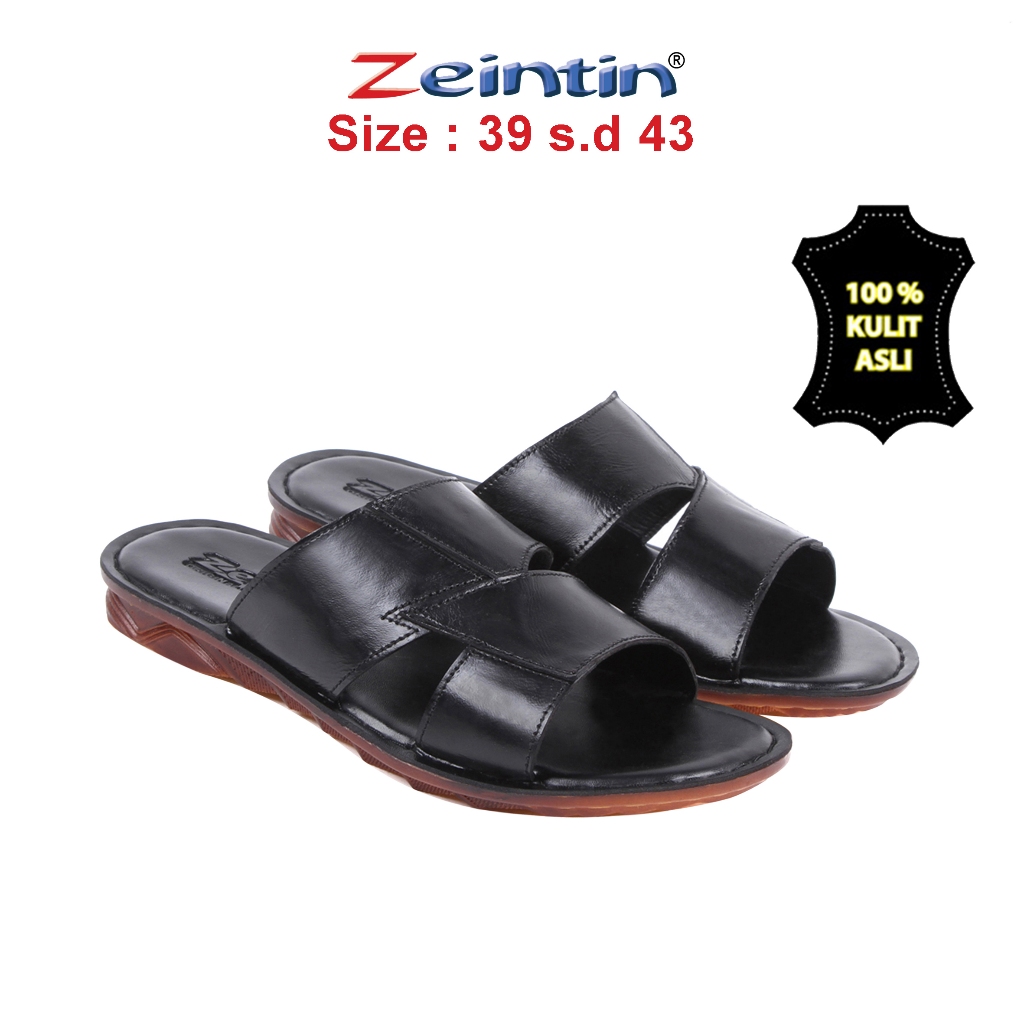 Zeintin - Sandal Pria Zeintin | Bahan Kulit | Fashion Pria Sandal Pria Kasual Formal KK