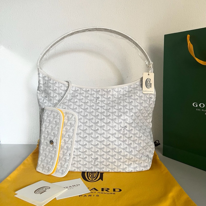 Goyard Boheme Hobo Bag White