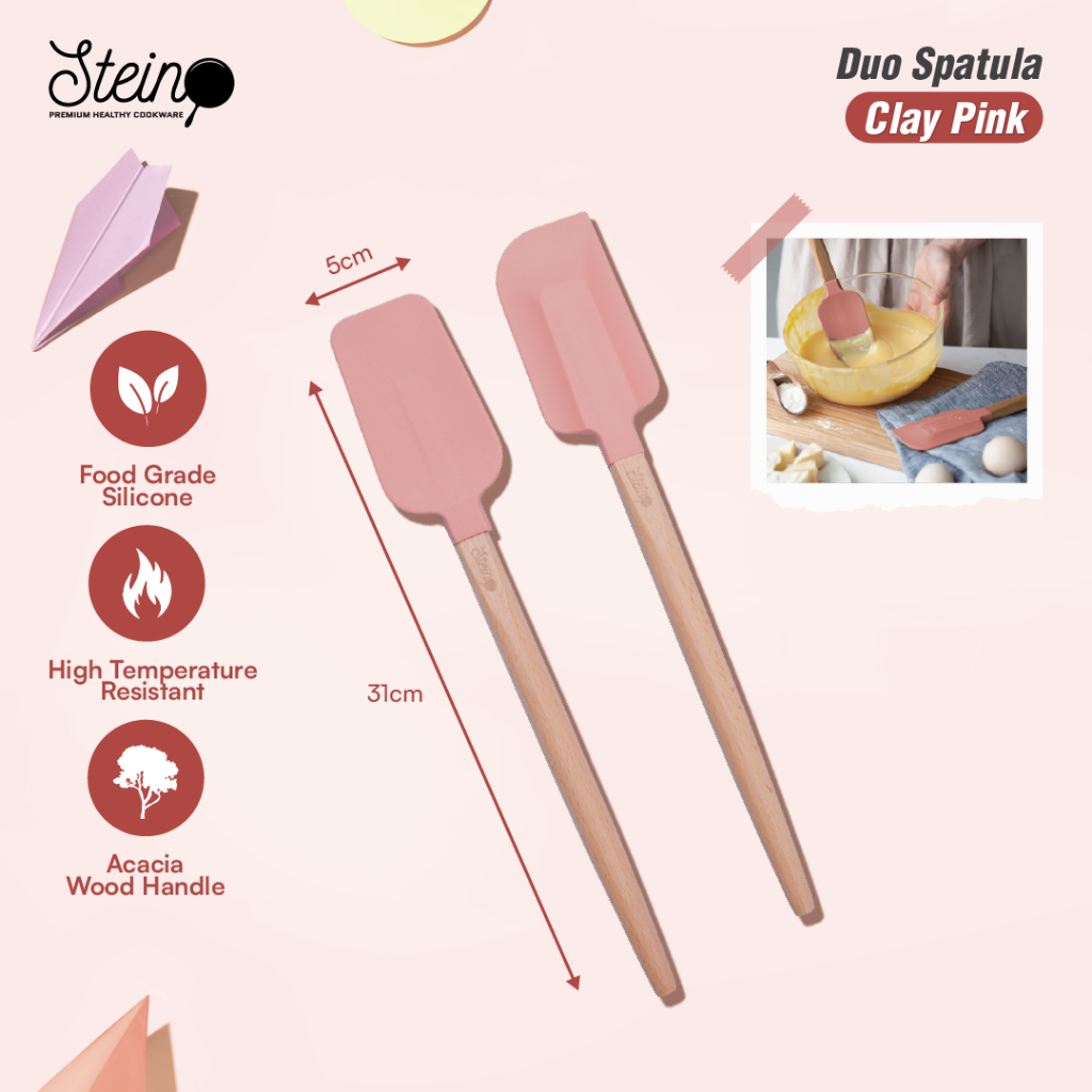 STEIN Duo Spatula Silikon (2pcs) - Spatula Food Grade