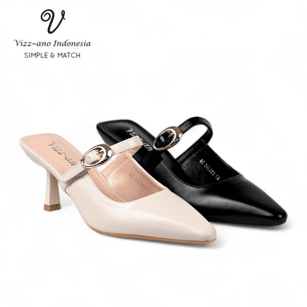 Vizzano Shoes Heels Lancip Wanita Hak (5 cm) Design Ariana