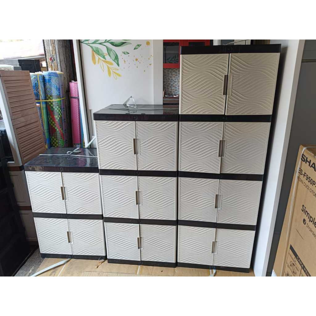 Lemari plastik murah / lemari plastik minimalis / lemari plastik 2 susun 3 susun 4 susun / LEMARI VI