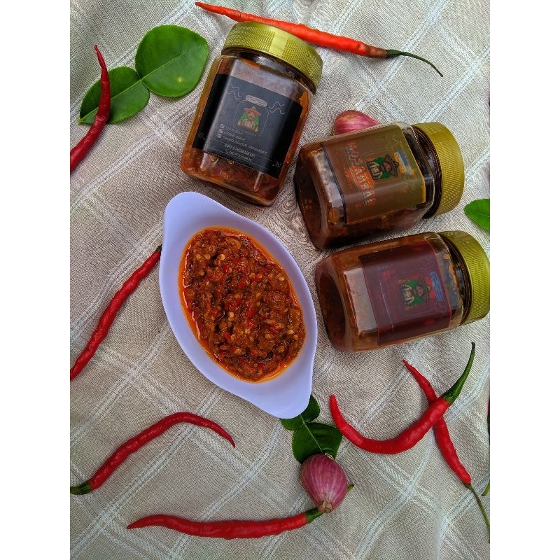 

SPESIAL SAMBAL paket isi 4 (mosambal tomat 2 & mosambal terasi 2) kemasan 150gr