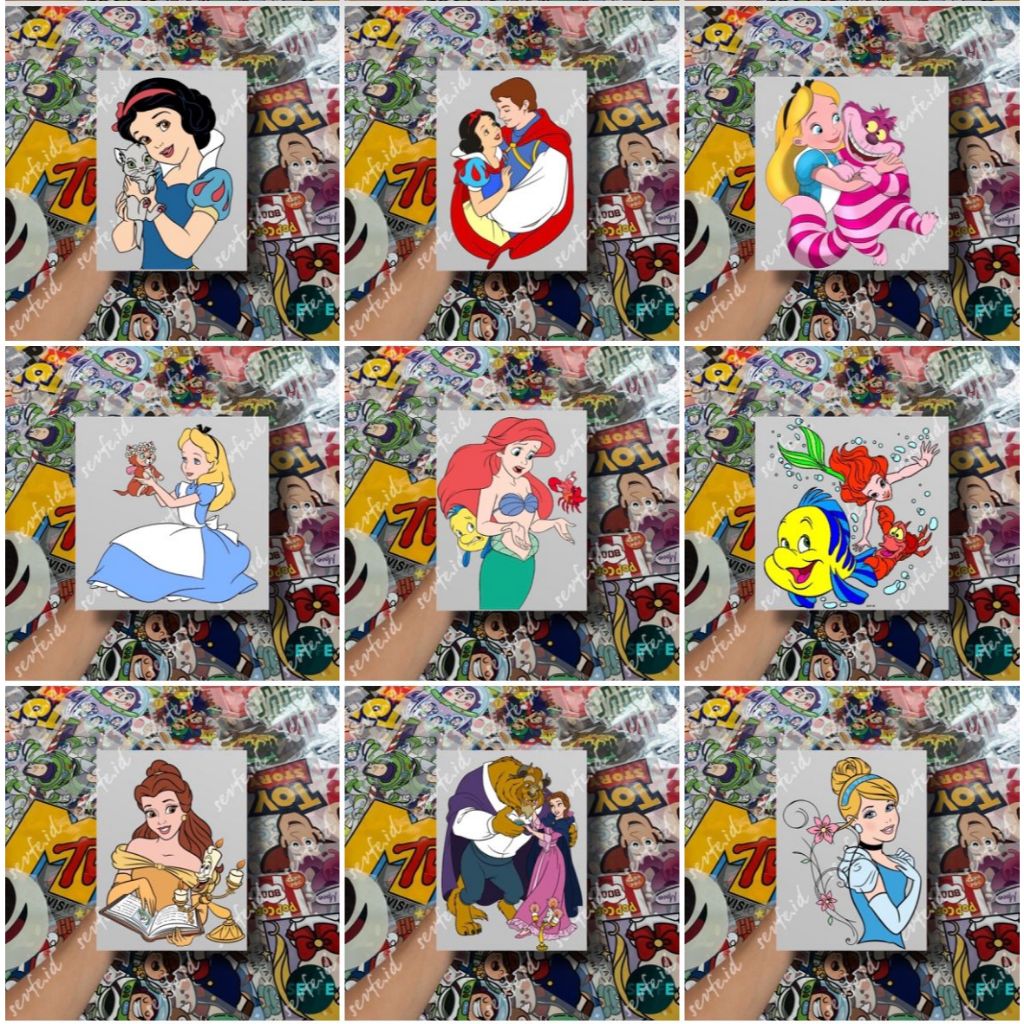 

Stiker Sablon Setrika Sablon DISNEY PRINCESS