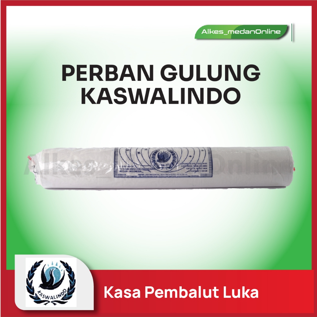 PERBAN / KAIN KASA HIDROFIL GULUNG KASWALINDO BIRU