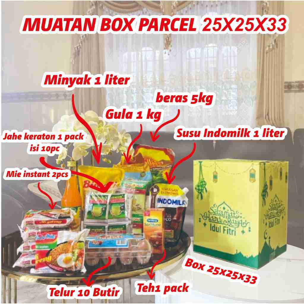 

Box Parcel 25x25x33 Cm / Box Eidul Fitri / Kardus Parcel Hari Raya Idul Fitri