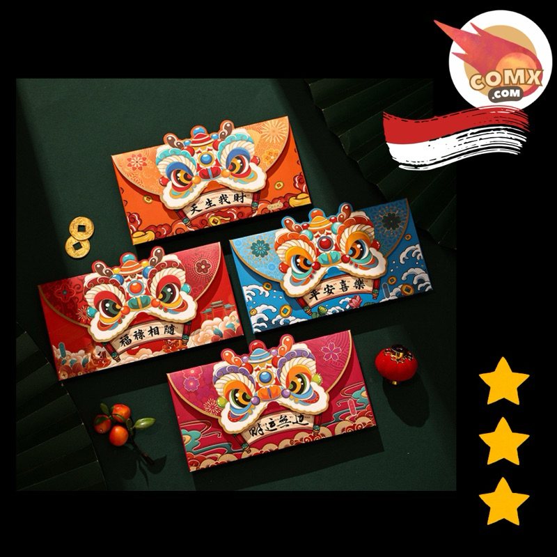 

Angpao imlek Barongsai 2025 terbaru PREMIUM/ Angpao Imlek Ular Premium/ Angpao Xincia Panjang Shio Ular 2025 Hong Bao/ Amplop Tebal Barongsai Angpau Imlek Termurah Grosir Angpau Harga Grosir Termurah