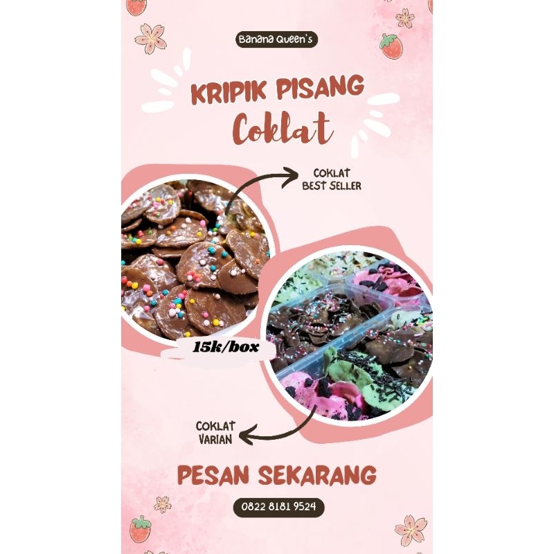 

Kripik pisang coklat || varian rasa kekinian [Banana Queen's]