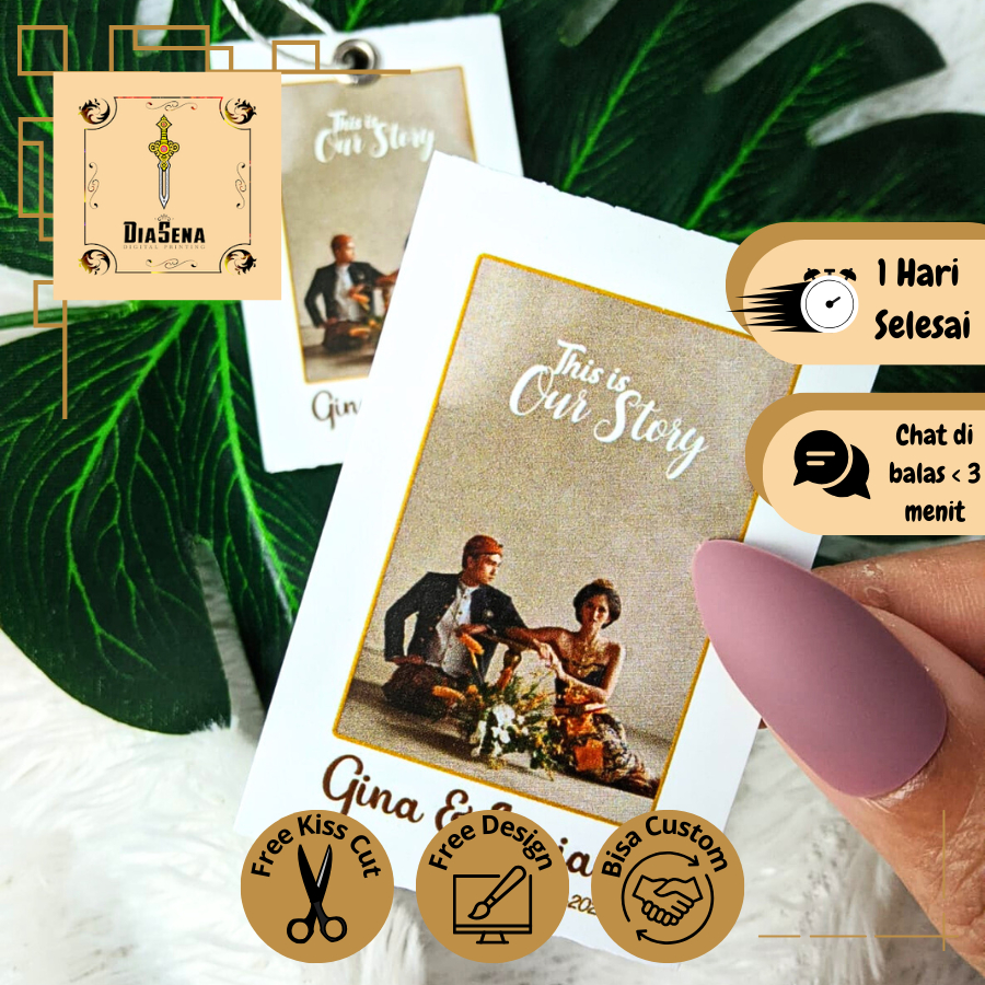 

Hangtag Wedding Souvenir Hang Tag Label Pernikahan Custom Ucapan Nikah Diasena