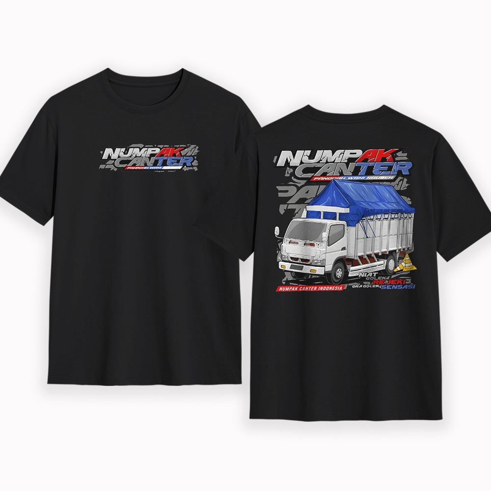 KAOS NUMPAK CANTER - KAOS TRUK KAOS PRIA DEWASA ATASAN TERBARU NUMPAK CANTER