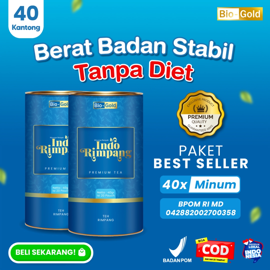 

Teh Indo Rimpang Bio Gold 2 Kaleng Promo Hemat untuk Detox Tubuh dan Tingkatkan Metabolisme Original