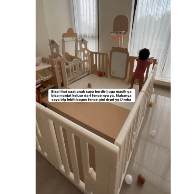 Baby Fence Premium Gate Pagar Bayi Playpen Playmat mirip Lumba