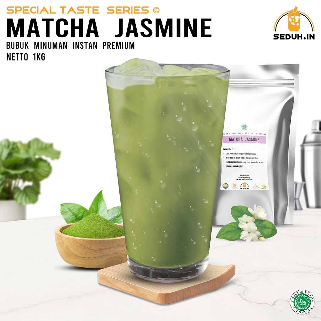 

SEDUHIN - OFFICIAL - Matcha Jasmine 1KG / Bubuk Minuman Premium