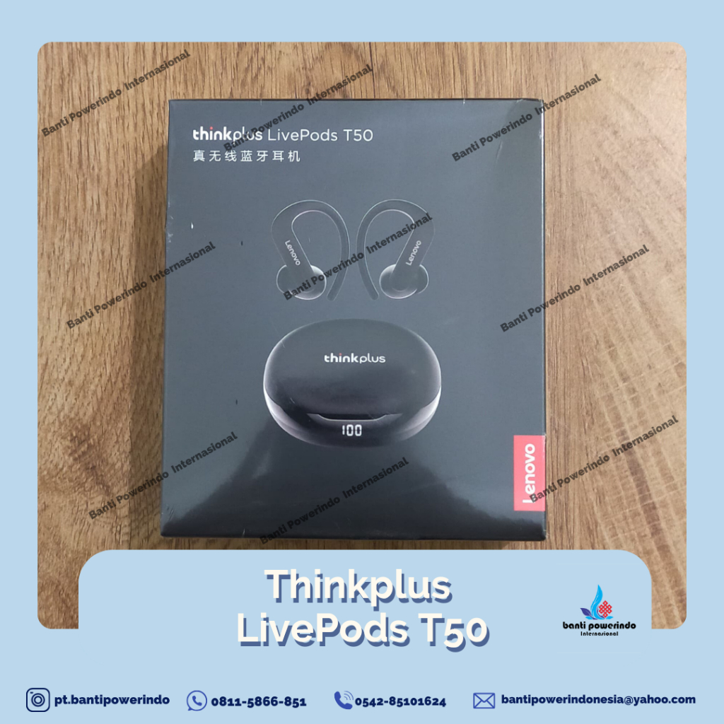 Thinkplus T50 True Wireless Bluetooth Earphone Sport TWS