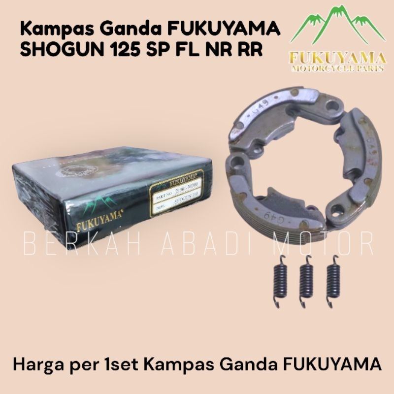 Kampas Ganda SHOGUN 125 Sp Nr Rr FL FUKUYAMA | Kamvas Klos Kopling Ganda Shogun125 Murah