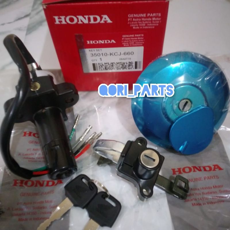 Kunci Kontak Assy Tiger Lama KCJ Konci Kontak Set Jok Tutup Tengki Tiger 2000 Lama