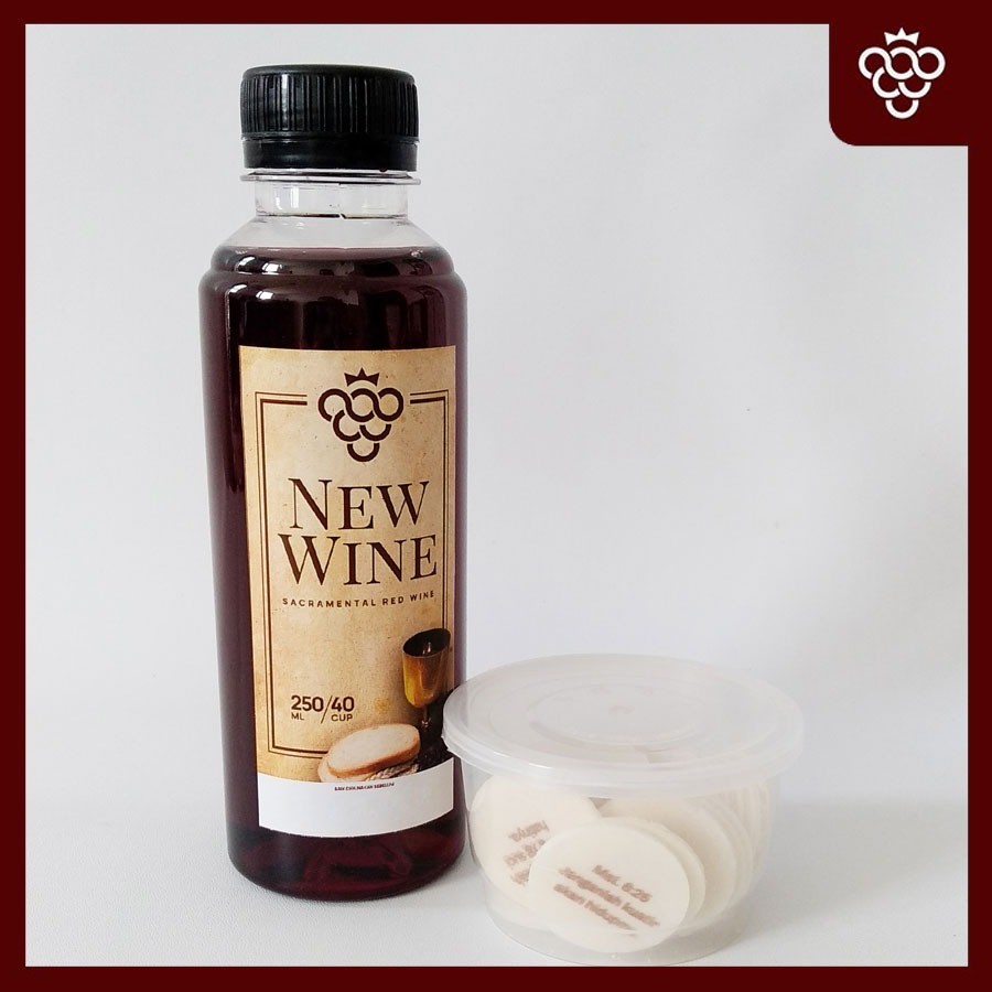 

Minuman Perjamuan Kudus Botol + Hosti Ayat Kecil