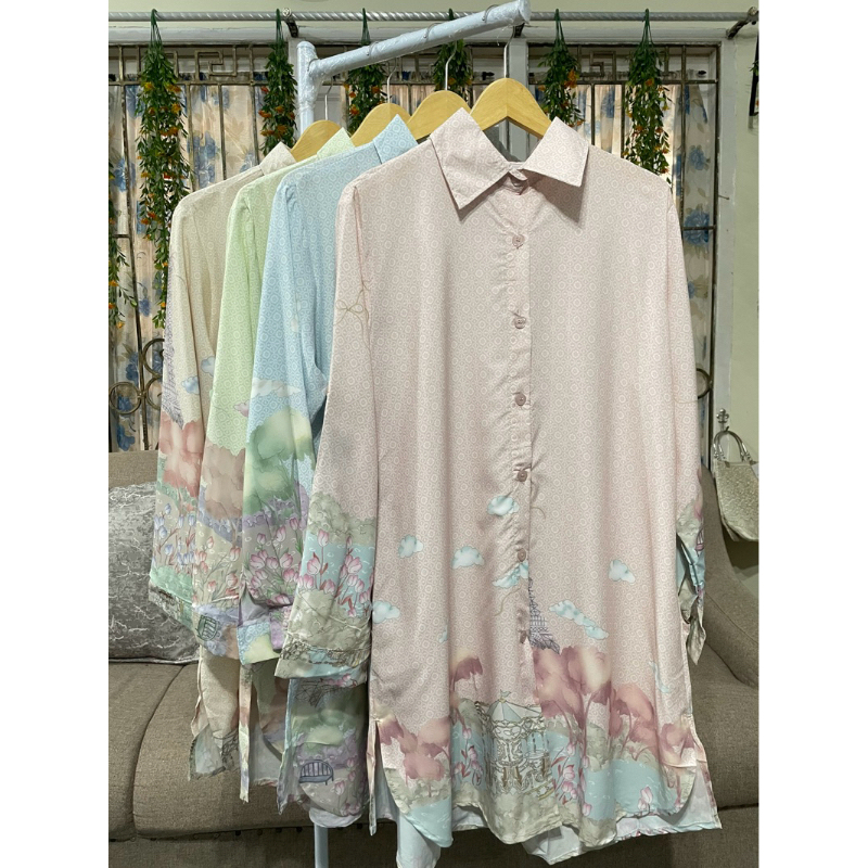 tunik silk sutra paris