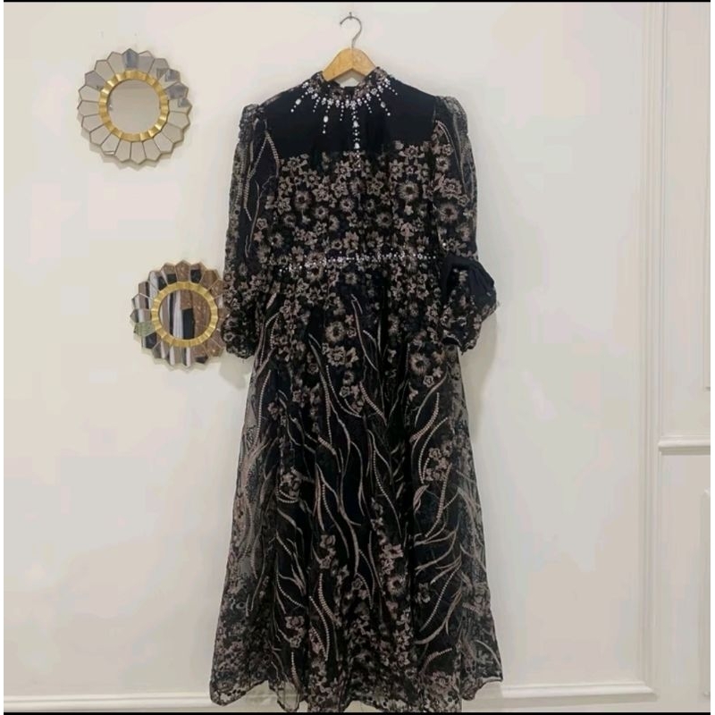 Gamis Aqila by Farly Fashion HITAM (NEW)