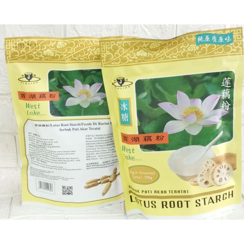 

Lotus / serbuk pati akar teratai/Lotus root starch isi 10scht