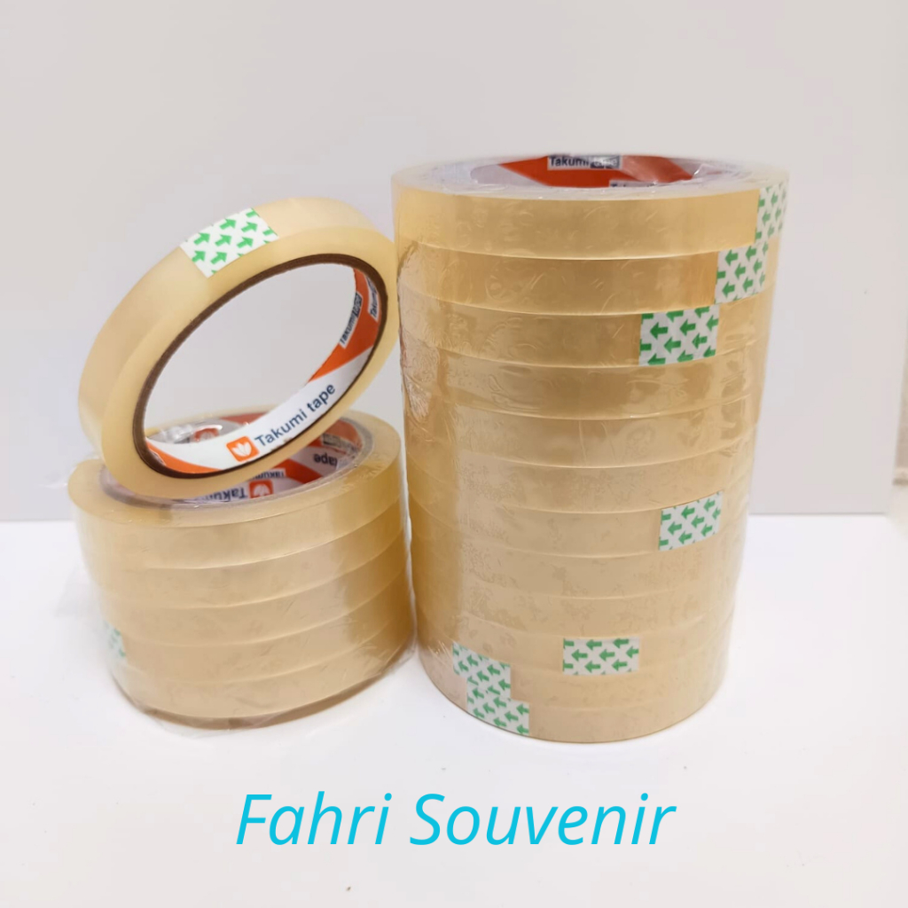 

Solatip OPP Bening 12 mm x 72 Yard / Lakban Solatip Isolasi OPP / Takumi Tape 1 PCS
