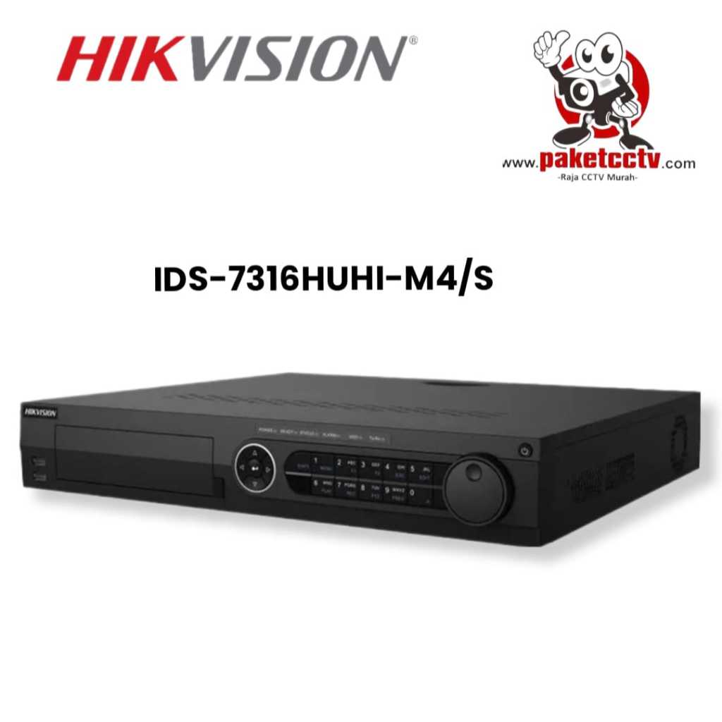 Hikvision DVR 16 channel 5MP / 8MP DVR H265 16ch iDS-7316HUHI-M4/S
