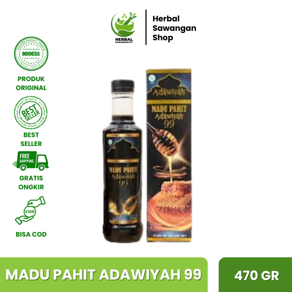 

Adawiyah99 Madu Hitam Pahit Plus Propolis dan Daun Insulin Insuline Atasi Diabetes dan Kolestrol