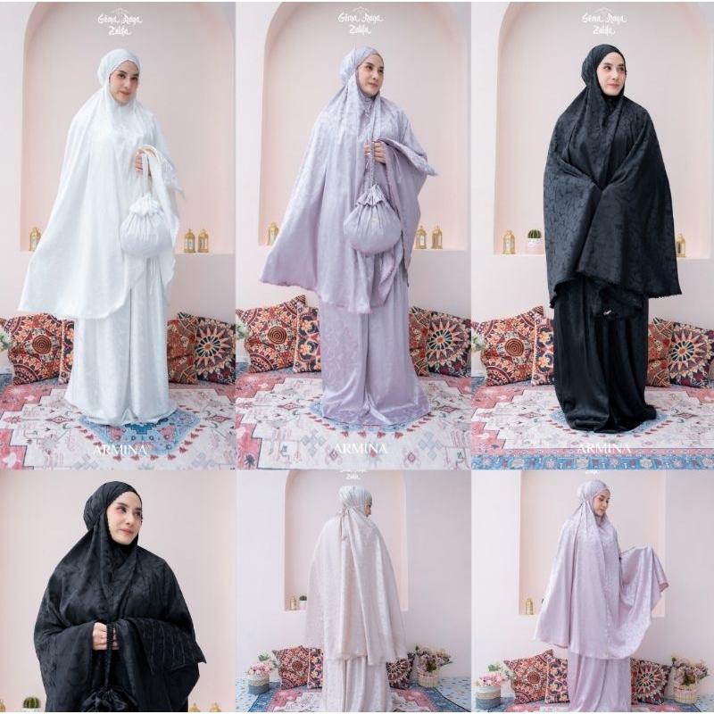 MUKENA ZALIFA ARMINA PRAYER SET TERBARU. MUKENA ZALIFA PRAYER SET. ARMIRA SERIES MUKENA ZALIFA TERBA