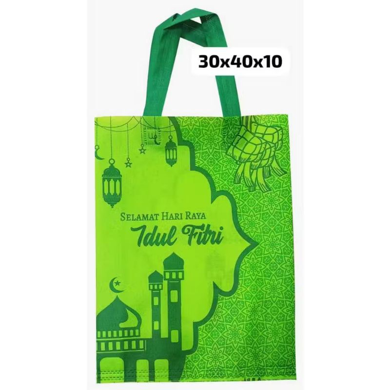 

TAS SPUNBOND LEBARAN UK 30X40X8 - TAS PARSEL IDUL FITRI-GOODIE BAG SABLON LEBARAN