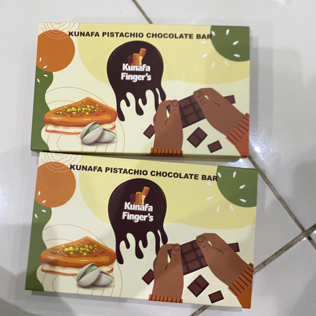 

PO Kunafa Finger's Pistachio Chocolate Bar & Lotus [COKLAT DUBAY VIRAL ASLI MALAYSIA]