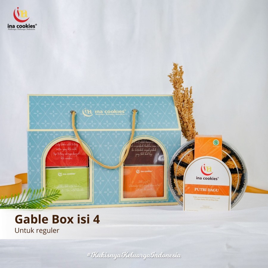 

HAMPER GABLE KUE KERING INA COOKIES TOPLES REGULER PAKET KEMASAN FREE BOX