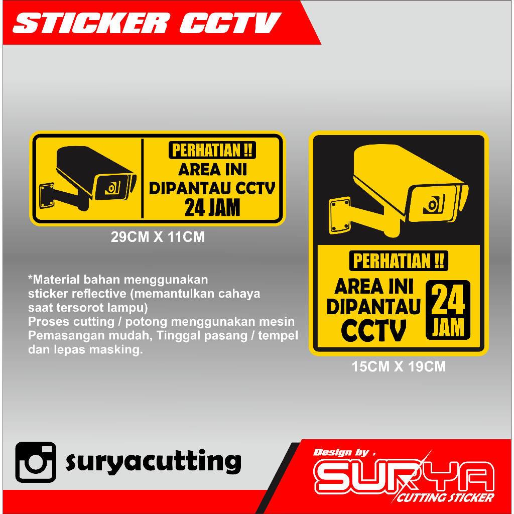 

sticker cctv murah sticker cctv rumah toko