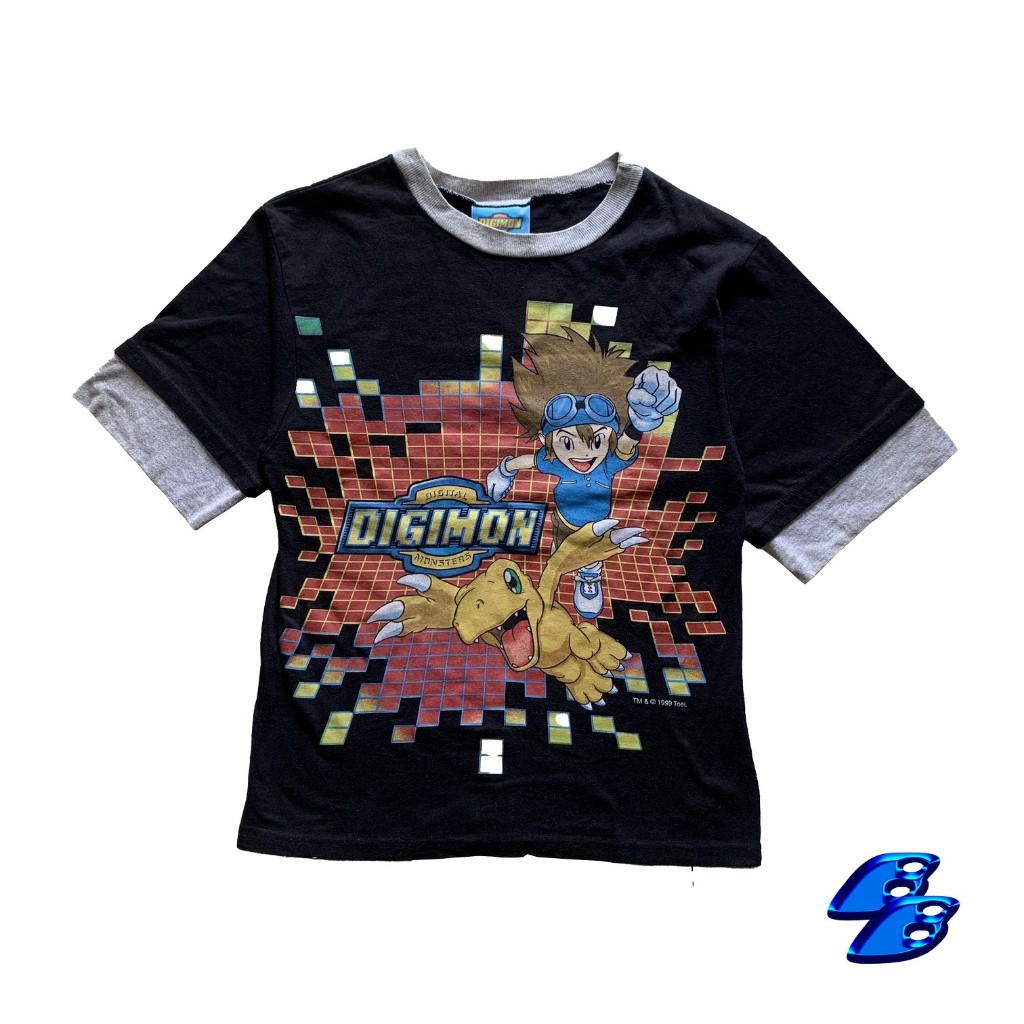 DIGIMON VINTAGE Y2K 1999 TEE - KAOS ANIME GAME ORIGINAL
