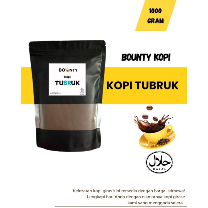 

BUBUK KOPI TUBRUK ASLI ISI 1 KG rasa mantap special