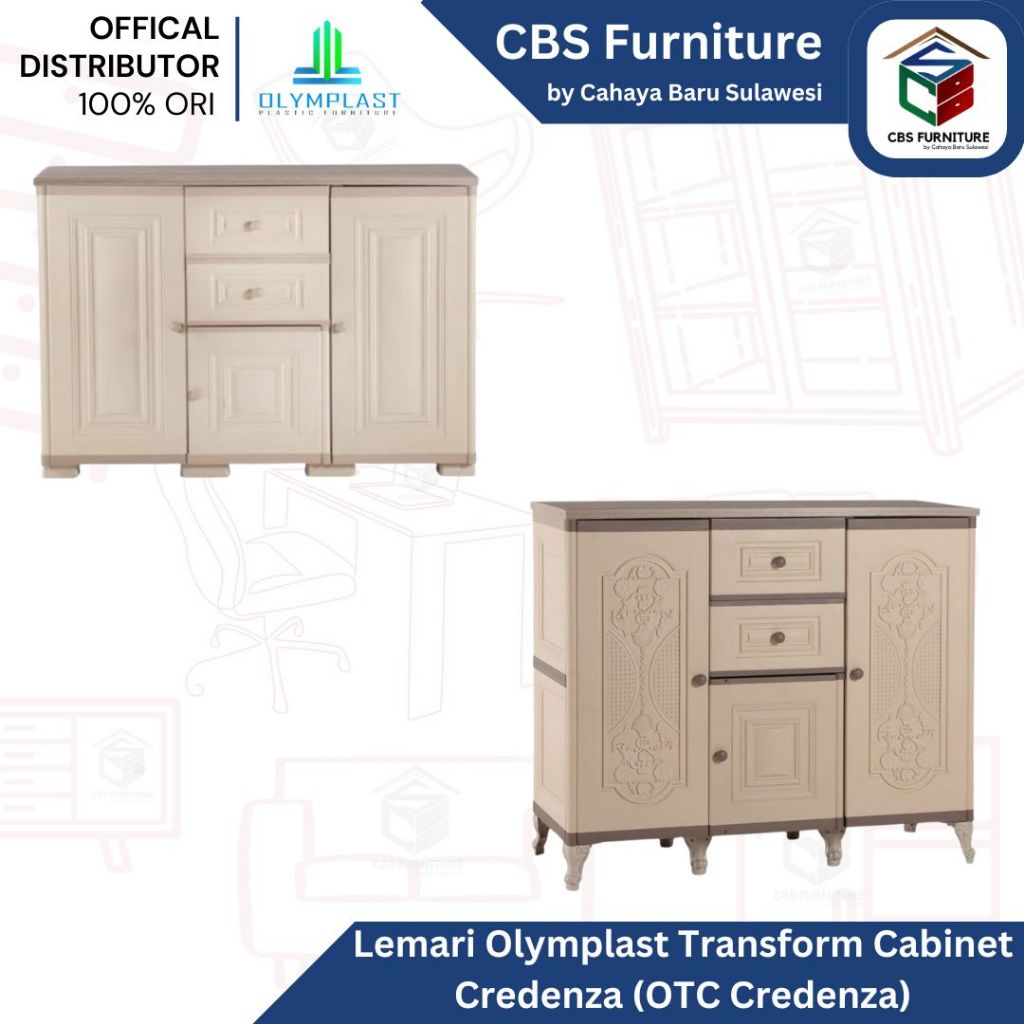 Olymplast - Lemari Serba Guna / Buffet / Rak TV Olymplast Transform Cabinet Credenza - OTC Credenza