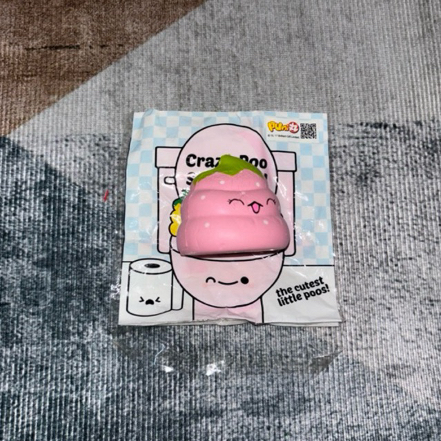 SQUISHY LICENSED MURAH Punimaru Crazy Poo Mini Series 2 Strawberry Pink Preloved