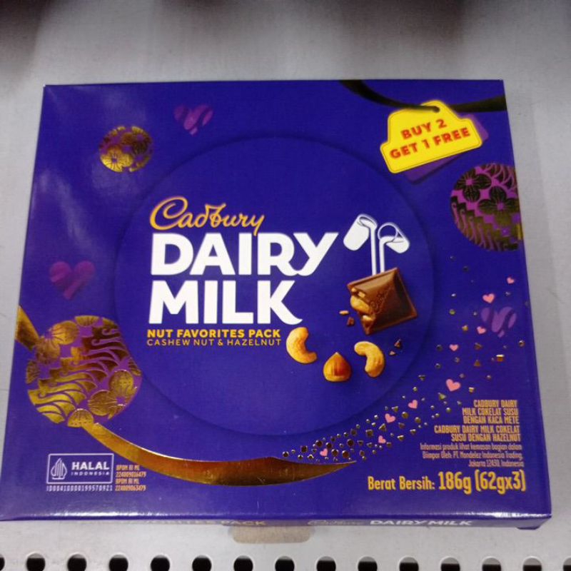 

CADBURY DAIRY MILK 186GR (62GR X 3)