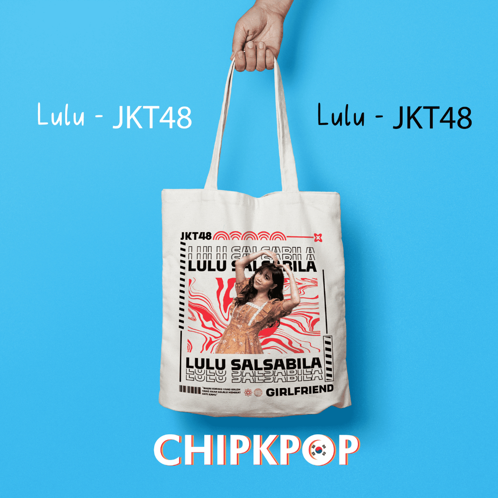 [PAKET SET LULU] [JKT48] I TOTEBAG OSHI LULU JKT 48 FANMADE BISA COD I TOTEBAG JKT 48 OSHI LULU I LU