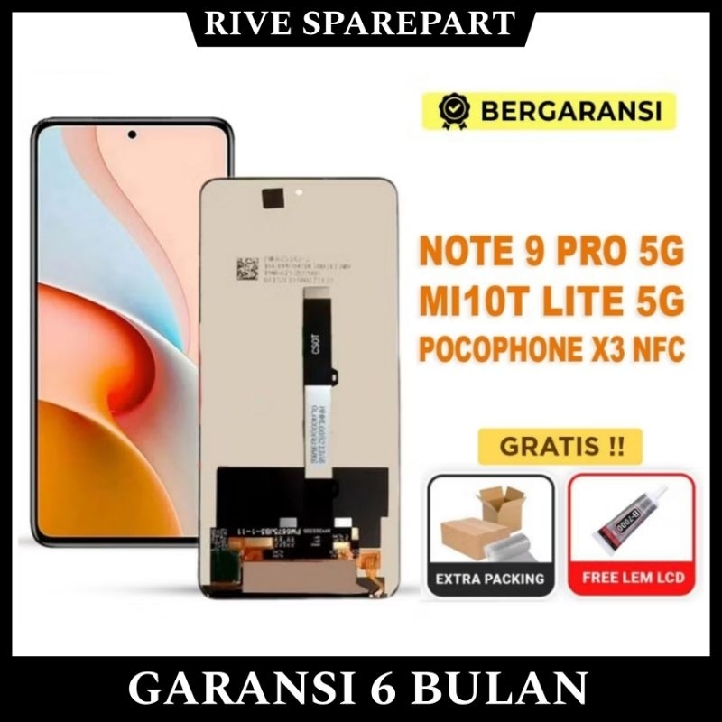 LCD XIAOMI REDMI NOTE 9 PRO 5G / MI10T LITE 5G / MI11T LITE 5G / PCO X3 NFC / X3 PRO FULLSET TOUCHSC