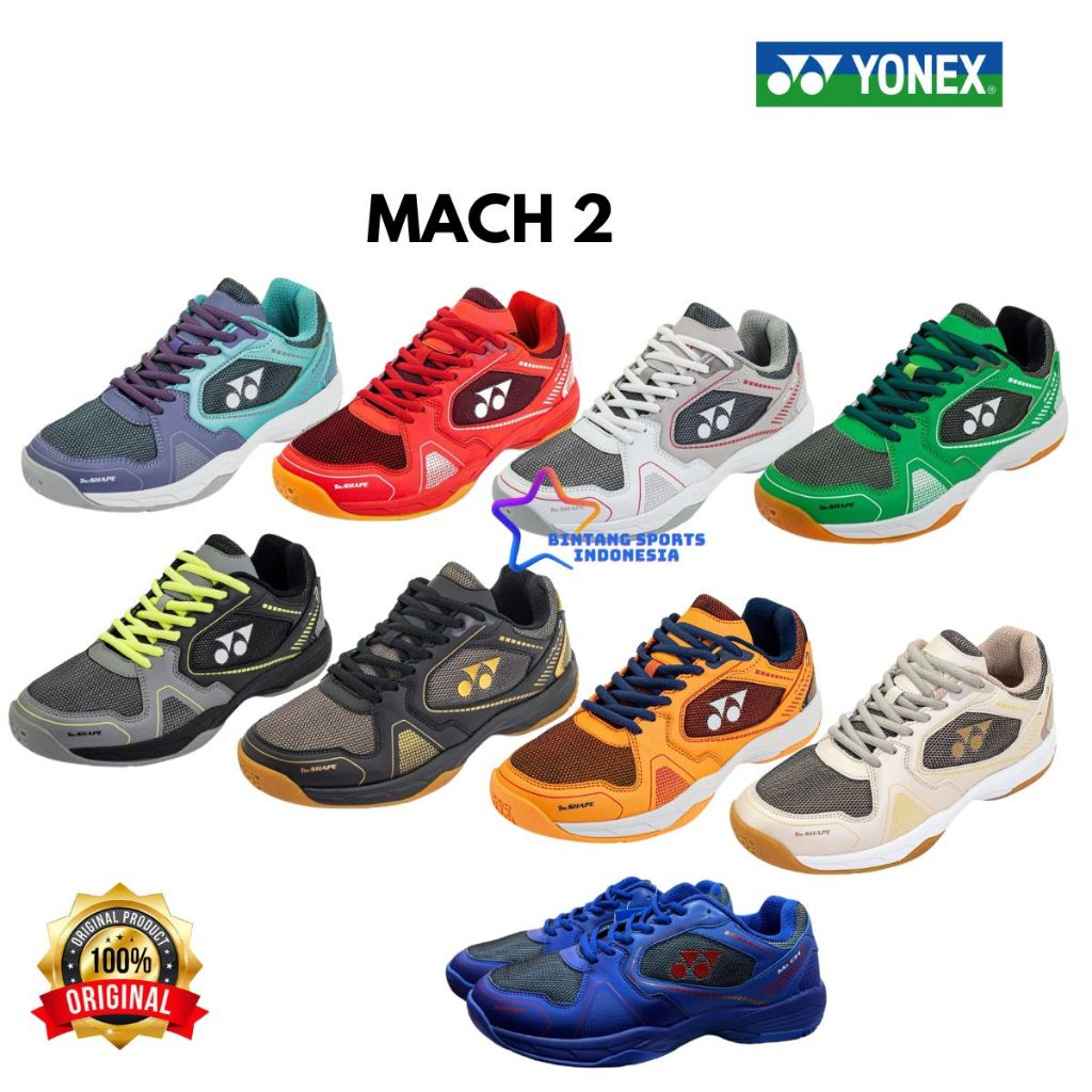 SEPATU YONEX BADMINTON BULUTANGKIS YONEX MACH 2 MACH II ORIGINAL