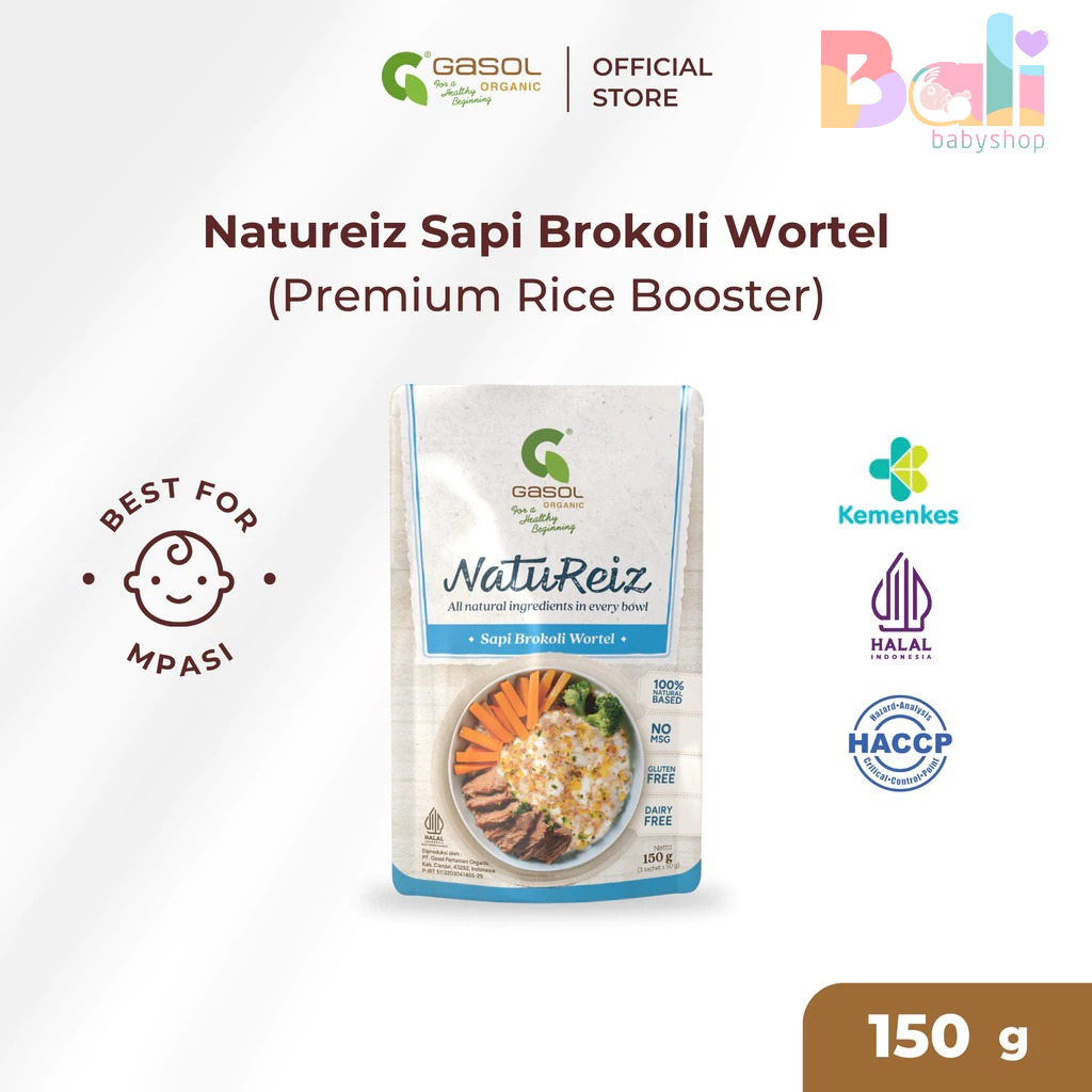 

Gasol NatiReiz Sapi Brokoli Wortel Premium Rice Booster (150g)