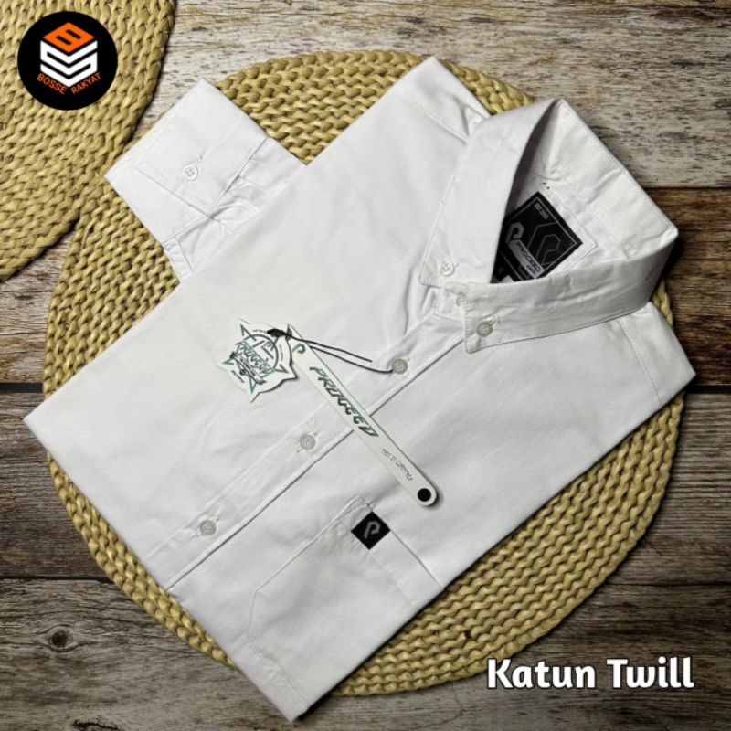 Kemeja Katun Twill pria dewasa polos/ Kemeja Katun Twill Premium halus tebal/ Hem pria bahan katun t