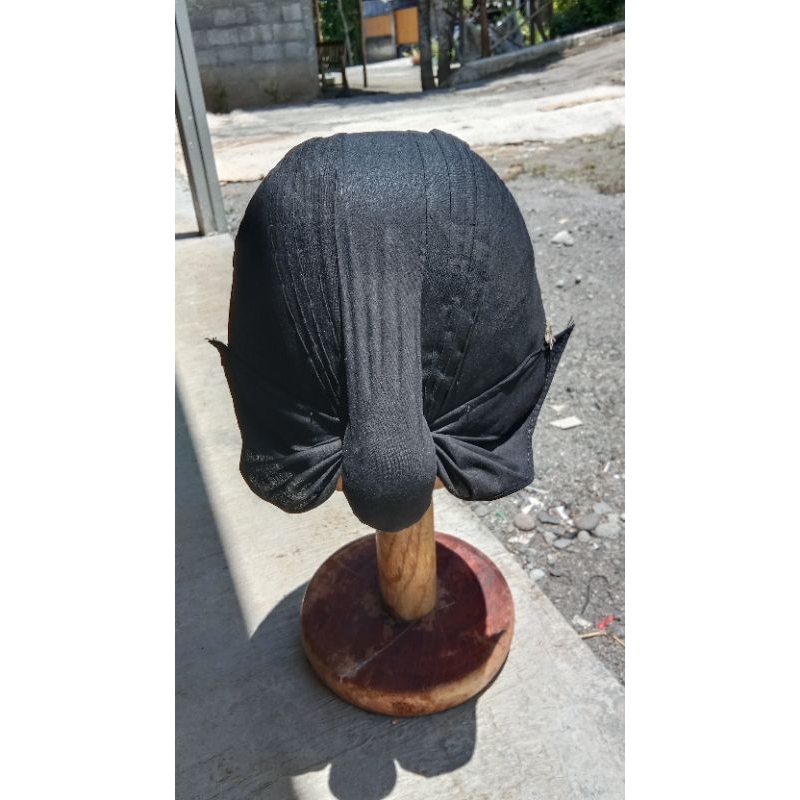 Blangkon Jogja Hitam Alusan Full Jahit