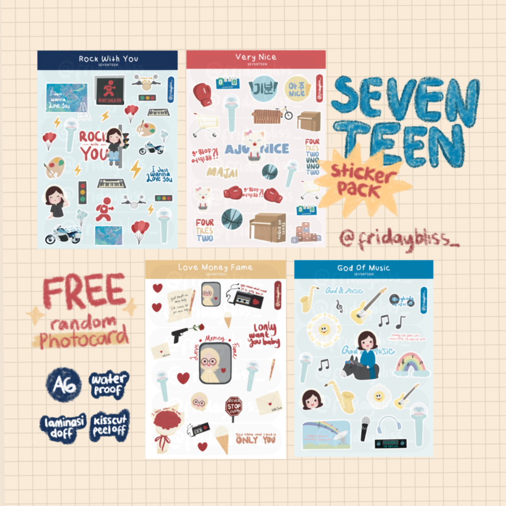 

BUNDLING STICKER PACK SEVENTEEN