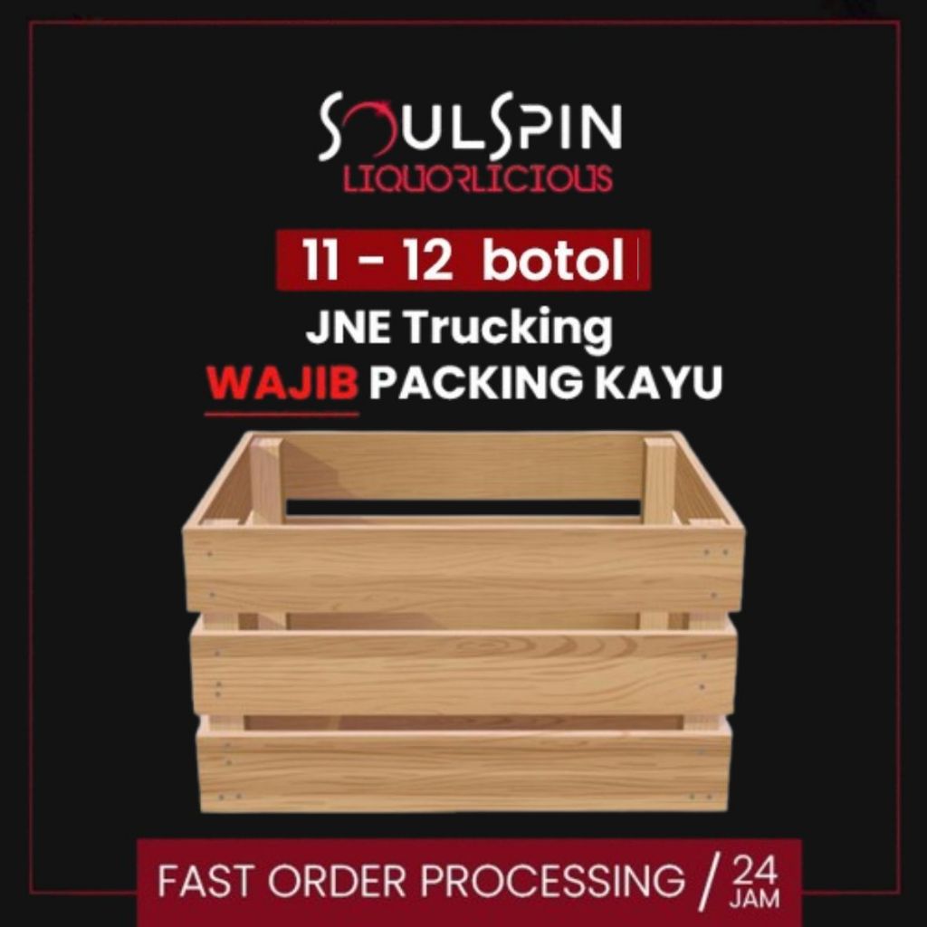 

Packing Kayu 11-12 botol ( JNE TRUCKING WAJIB ) Khusus JNE