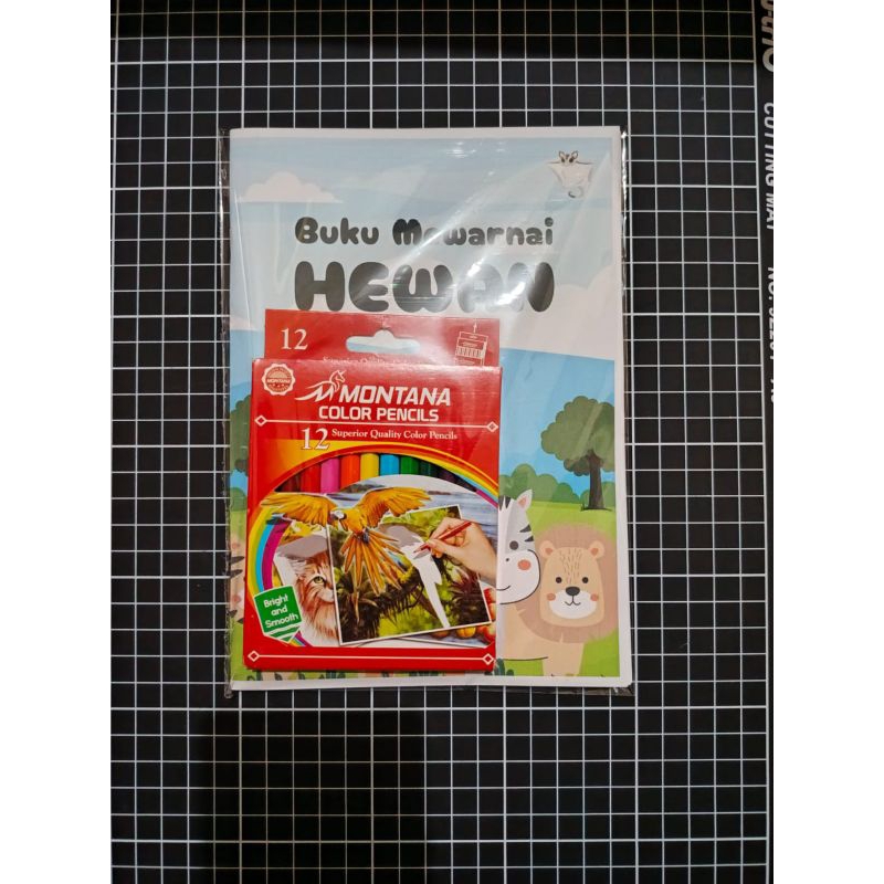 

Kertas Mewarnai Plus Pensil Warna