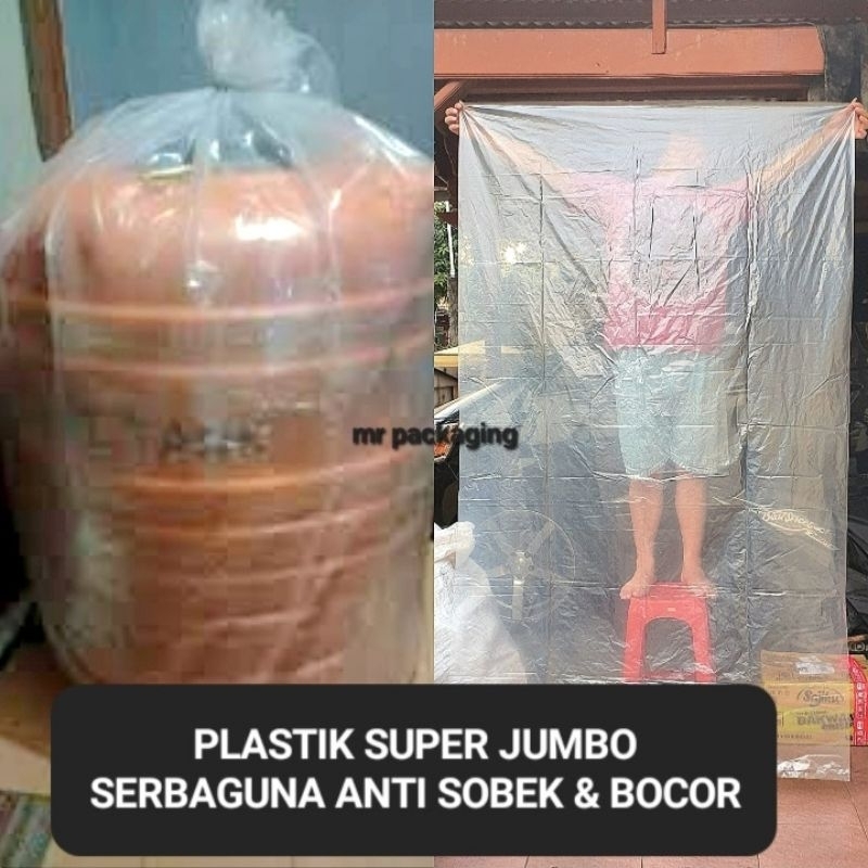 Kantong Plastik Serbaguna PE Besar Jumbo Tebal | Kantong Plastik TAHAN AIR dan ANTI BOCOR | Plastik 