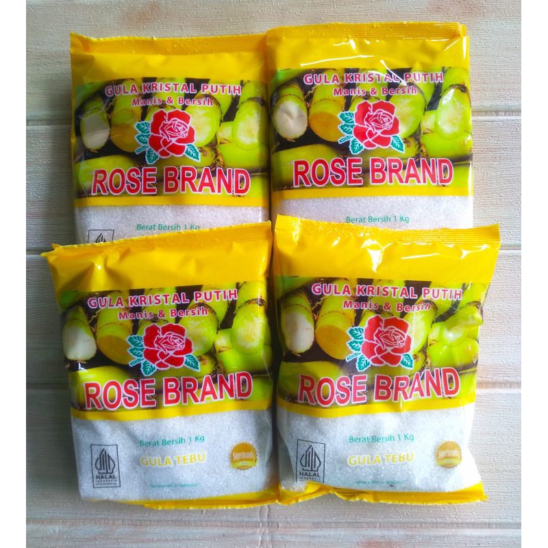 

Gula pasir 1 Kg merk Rose Brand tebu kuning